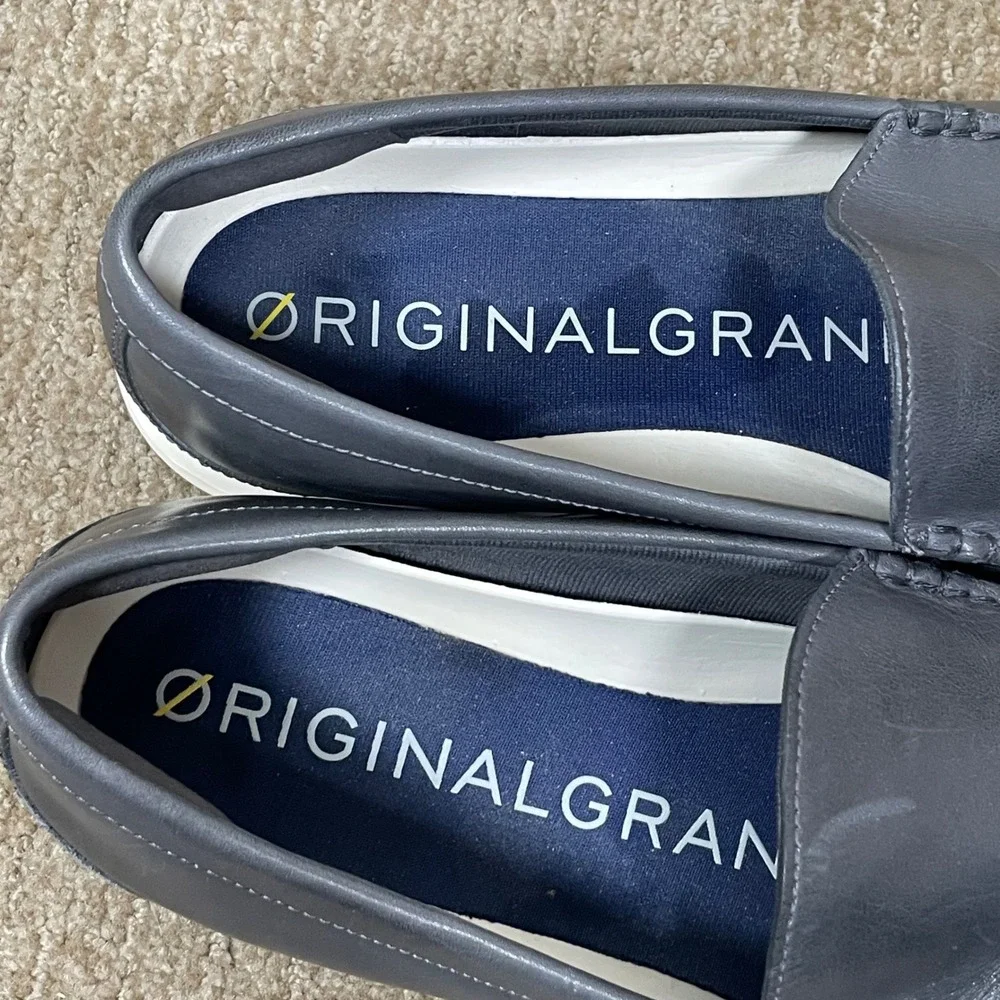 Cole Haan OriginalGrand Venetian Loafers Business Casual Mens 13M Gray Leather